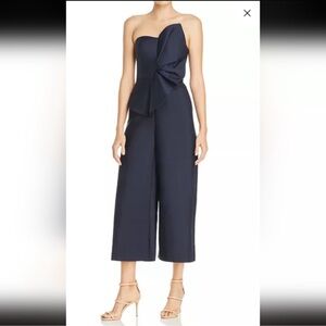 Keepsake Strapless Ruffle-Front Jumpsuit
